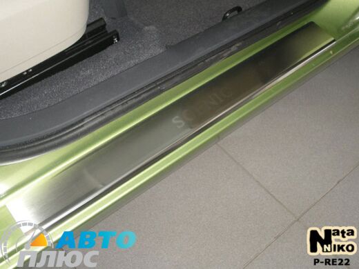 Накладки на пороги Renault Scenic/Grand 2 2002- (Premium)