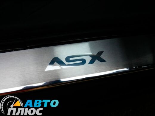 Накладки на пороги Mitsubishi ASX 2011- (Premium)