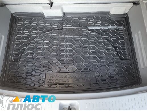 Автомобильный коврик в багажник Chevrolet Bolt EUV 2022- нижняя полка с саб. (AVTO-Gumm)