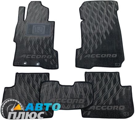 Композитные коврики в салон Honda Accord 2003-2007 (V) серые AVTO-Tex
