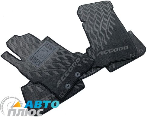 Композитные коврики в салон Honda Accord 2003-2007 (V) серые AVTO-Tex