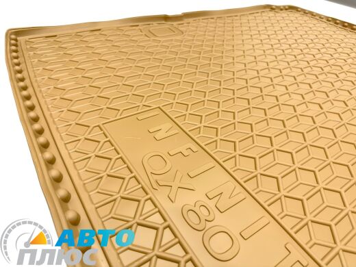 Автомобильный коврик в багажник Infiniti QX80 2018- 7 мест бежевый (AVTO-Gumm)