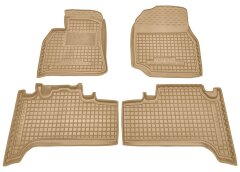 Автомобильные коврики в салон Toyota Land Cruiser 100 1998- бежевые (AVTO-Gumm)