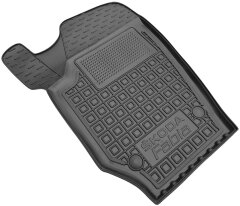 Водительский коврик в салон Skoda Fabia 2 2007- (Avto-Gumm)