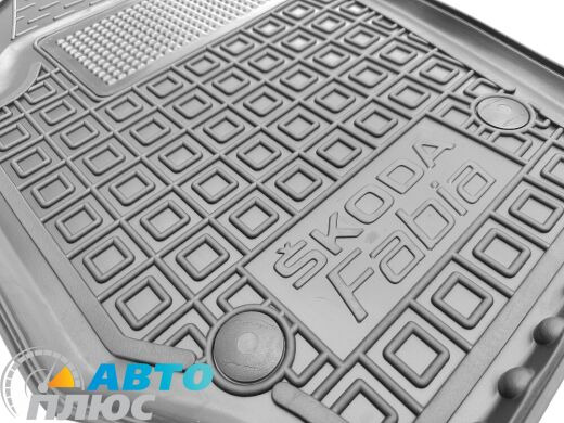 Водительский коврик в салон Skoda Fabia 2 2007- (Avto-Gumm)