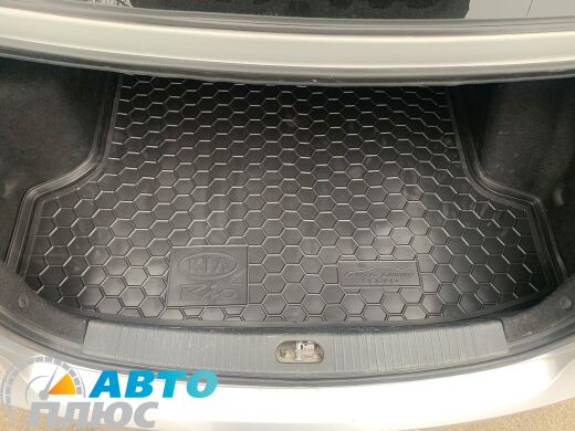 Автомобильный коврик в багажник Kia Rio 2005-2011 Sedan (Avto-Gumm)
