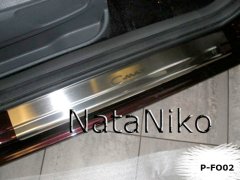 Накладки на пороги Ford C-Max 2011- (Premium)