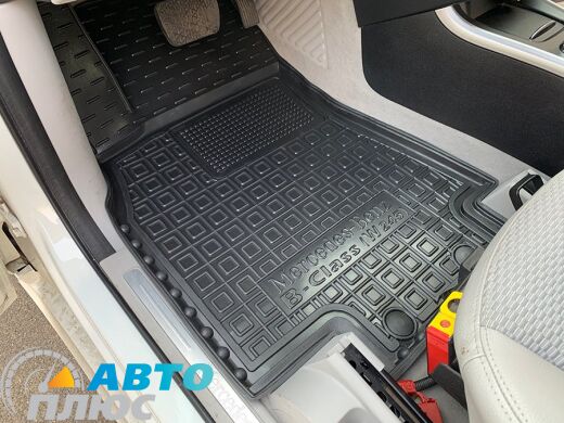 Водительский коврик в салон Mercedes B (W245) 2005-2011 (Avto-Gumm)