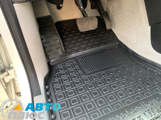 Водительский коврик в салон Mercedes B (W245) 2005-2011 (Avto-Gumm)