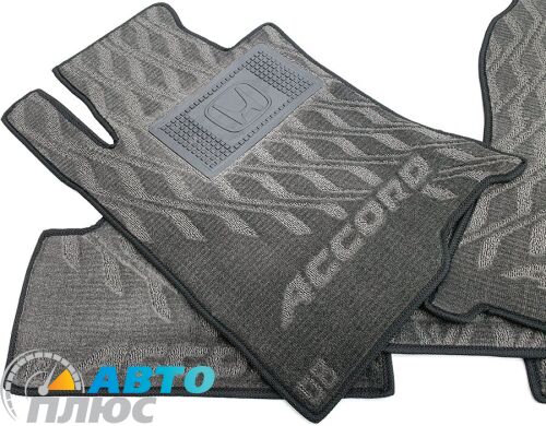 Композитные коврики в салон Honda Accord 2008-2013 (V) серые AVTO-Tex