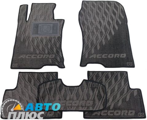Композитные коврики в салон Honda Accord 2008-2013 (V) серые AVTO-Tex