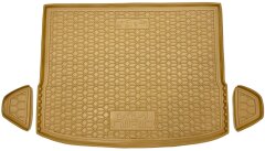 Автомобильный коврик в багажник Kia Niro 2022- EV верхняя полка бежевый (AVTO-Gumm)