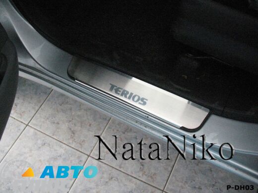 Накладки на пороги Daihatsu Terios 2006- (Premium)