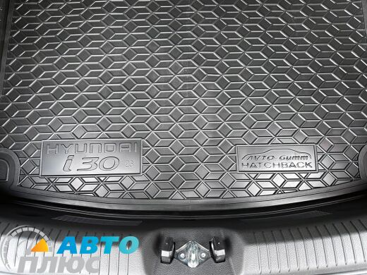Автомобильный коврик в багажник Hyundai i30 2023- Hatchback (AVTO-Gumm)