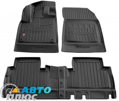 3D Килимки в салон автомобіля Peugeot Rifter 19-/Citroen Berlingo 19-/Opel Combo E 19- з підлокітником (Stingray)