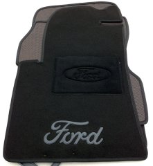 Ворсовые коврики в салон Ford Fiesta 02-/Fusion 02- черные ML Lux