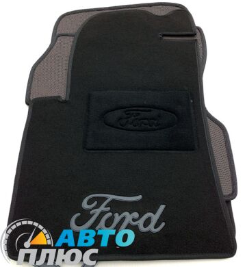 Ворсовые коврики в салон Ford Fiesta 02-/Fusion 02- черные ML Lux