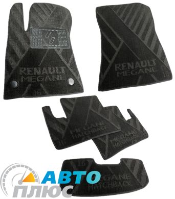 Композитные коврики в салон Renault Megane 4 2016- Hatchback (X) AVTO-Tex