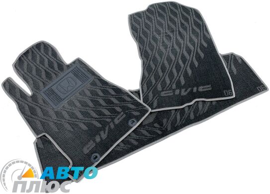 Композитные коврики в салон Honda Civic 4D Sedan 2006- (V) серые AVTO-Tex