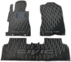 Композитные коврики в салон Honda Civic 4D Sedan 2006- (V) серые AVTO-Tex