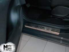 Накладки на пороги Opel Zafira Life 2019- (Premium)