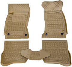 Автомобильные коврики в салон Volkswagen Passat B5 1996-2005 бежевые (AVTO-Gumm)