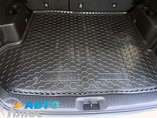 Автомобильный коврик в багажник Toyota Highlander 3 2014-2020 (7 мест) (Avto-Gumm)