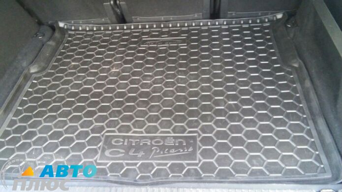 Автомобильный коврик в багажник Citroen C4 Picasso 2014- (Avto-Gumm)