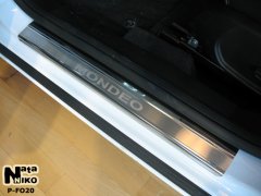 Накладки на пороги Ford Mondeo 4 2007-2014 (Premium)