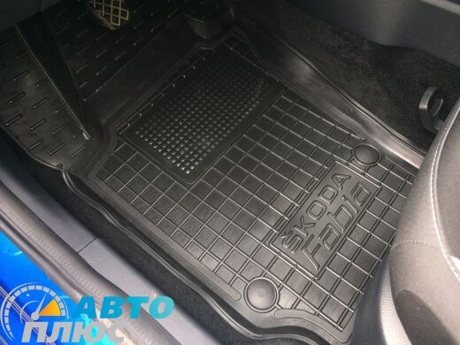Водительский коврик в салон Skoda Fabia 3 2015- (Avto-Gumm)