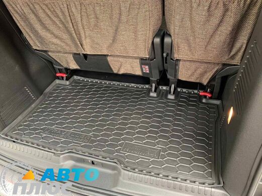 Автомобильный коврик в багажник Citroen SpaceTourer 17-/Peugeot Traveller 17- ( Active/ Business/L2 пасс.) (Avto-Gumm)