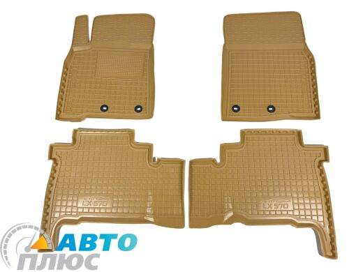 Автомобільні килимки в салон Lexus LX 570 2012- бежеві (AVTO-Gumm)