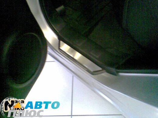 Накладки на пороги Nissan X-Trail (T31) 2007- (Premium)