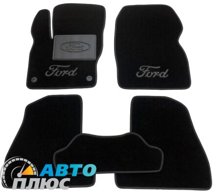 Фото ковриков в салон для автомобиля Ford Focus 3 2011- черные бизнес Avtoplus.com.ua