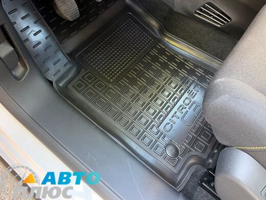 Водительский коврик в салон Citroen C3 2017- (Avto-Gumm)