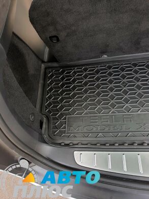 Автомобильный коврик в багажник Tesla Model X 2016- короткий (Avto-Gumm)
