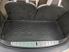 Автомобильный коврик в багажник Tesla Model X 2016- короткий (Avto-Gumm)