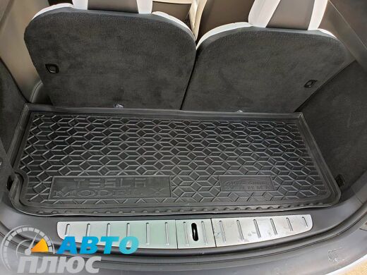 Автомобильный коврик в багажник Tesla Model X 2016- короткий (Avto-Gumm)