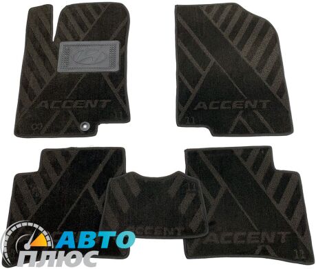 Композитные коврики в салон Hyundai Accent 2011- (RB) (X) AVTO-Tex