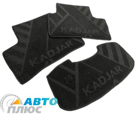 Композитні килимки в салон Renault Kadjar 2016- (X) чорні AVTO-Tex