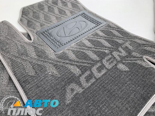 Композитные коврики в салон Hyundai Accent 2006-2010 (V) серые AVTO-Tex