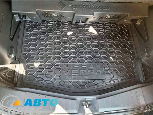 Автомобильный коврик в багажник Nissan Versa Note 2013-2019 (AVTO-Gumm)