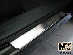Накладки на пороги Mazda CX-9 2008- (Premium)