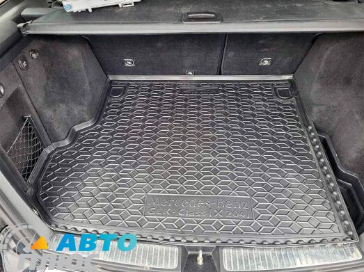 Автомобильный коврик в багажник Mercedes GLK (X204) 2008-2015 (AVTO-Gumm)
