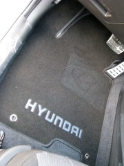 Ворсовые коврики в салон Hyundai i30 2012- черные ML Lux