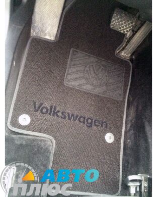 Ворсовые коврики в салон Volkswagen Passat B7 10-/CC 08- черные Milan