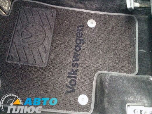 Ворсовые коврики в салон Volkswagen Passat B7 10-/CC 08- черные Milan
