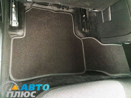 Ворсовые коврики в салон Volkswagen Passat B7 10-/CC 08- черные Milan