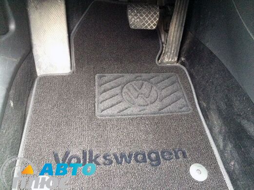 Ворсовые коврики в салон Volkswagen Passat B7 10-/CC 08- черные Milan