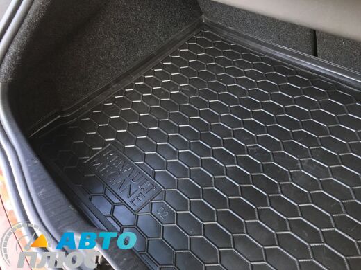 Автомобильный коврик в багажник Renault Megane 2 2002- Hatchback (Avto-Gumm)